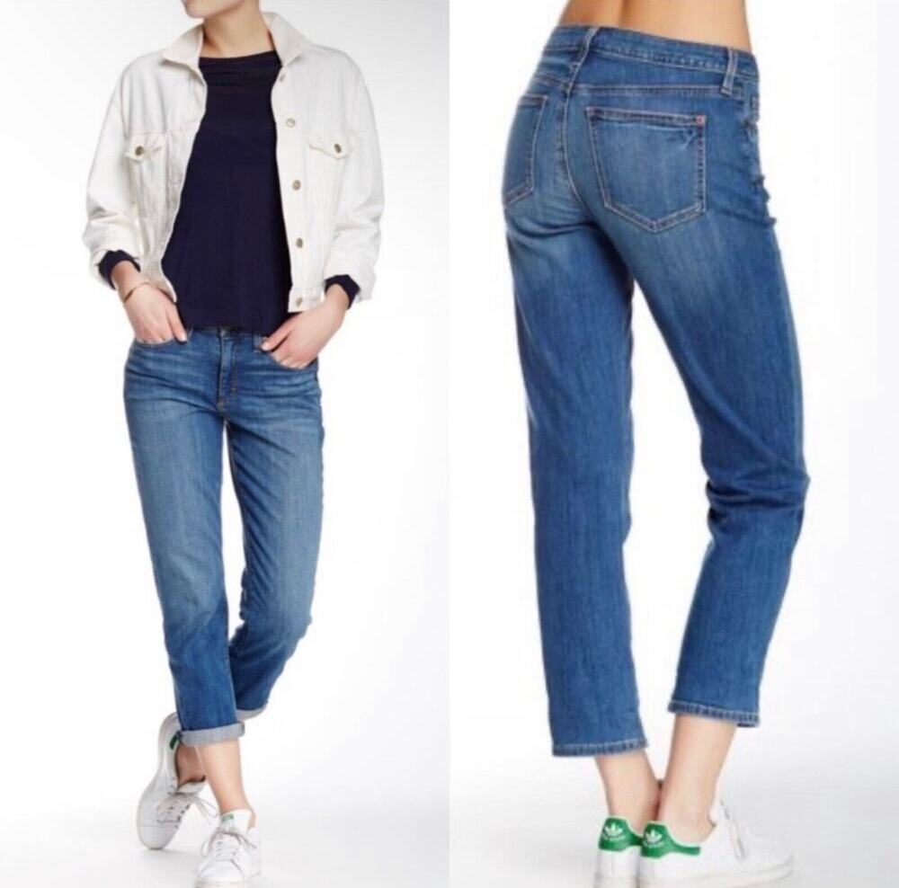 Spanx The Slim-X Casual Cuffed Jean Blue Denim Women’s 31 Cropped